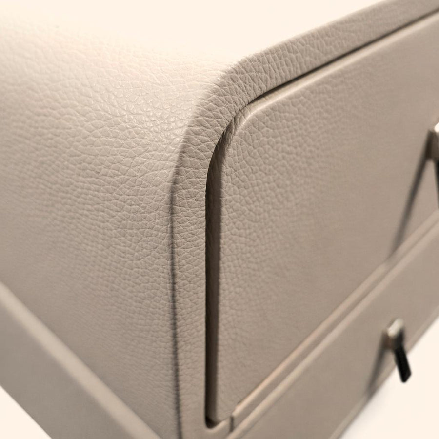 LUXEEDGE Sleek Grey Nightstand