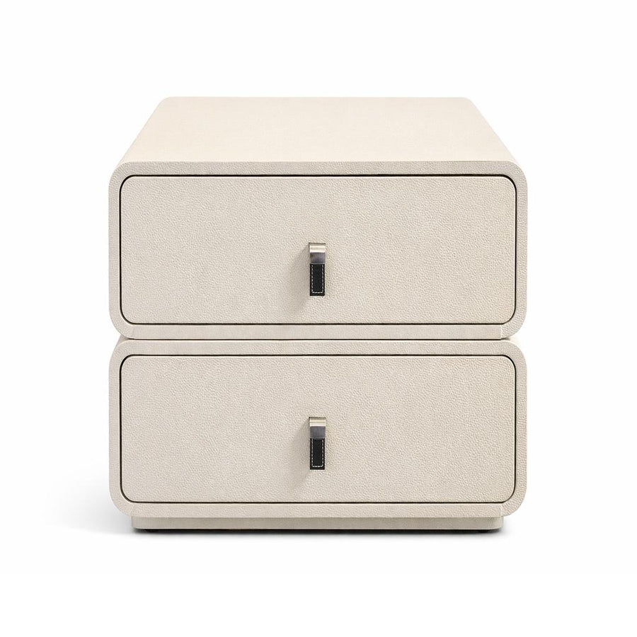 LUXEEDGE Sleek Grey Nightstand