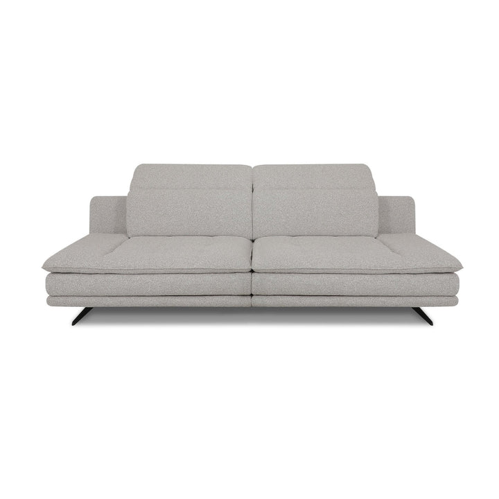 LEEROY Light Grey Fabric Sofa