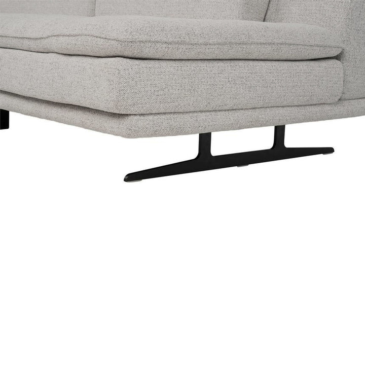 LEEROY Light Grey Fabric Sofa