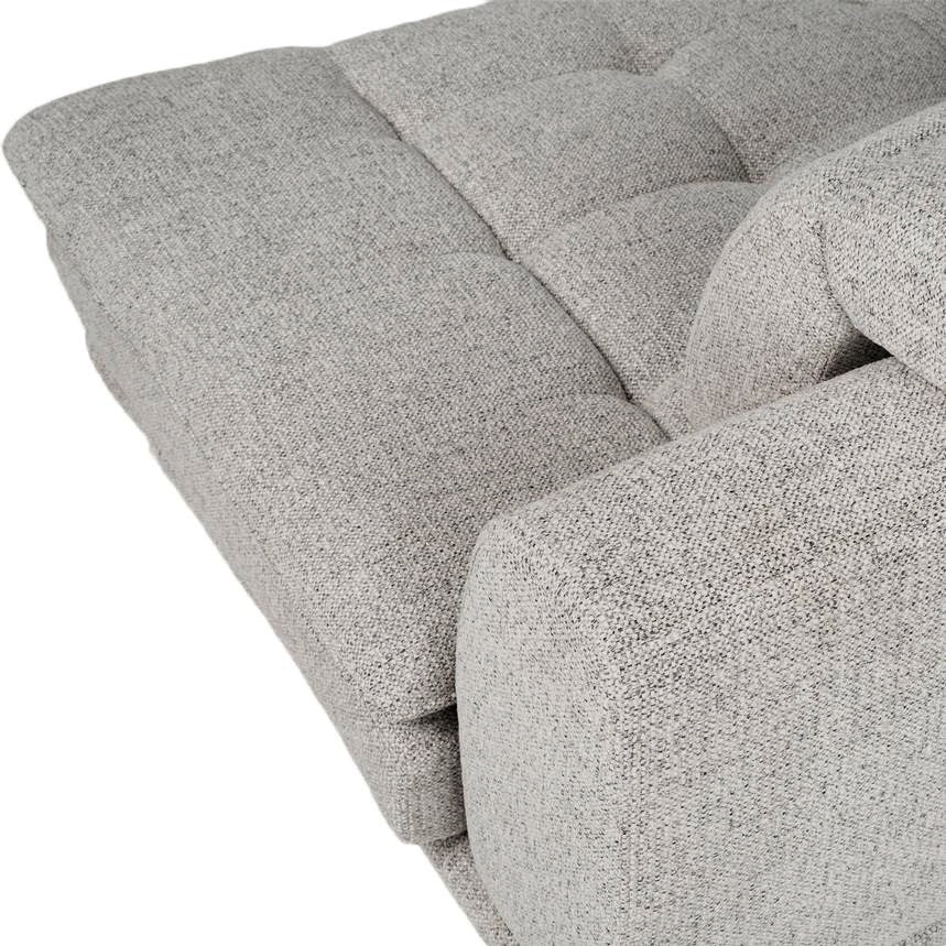 LEEROY Light Grey Fabric Sofa