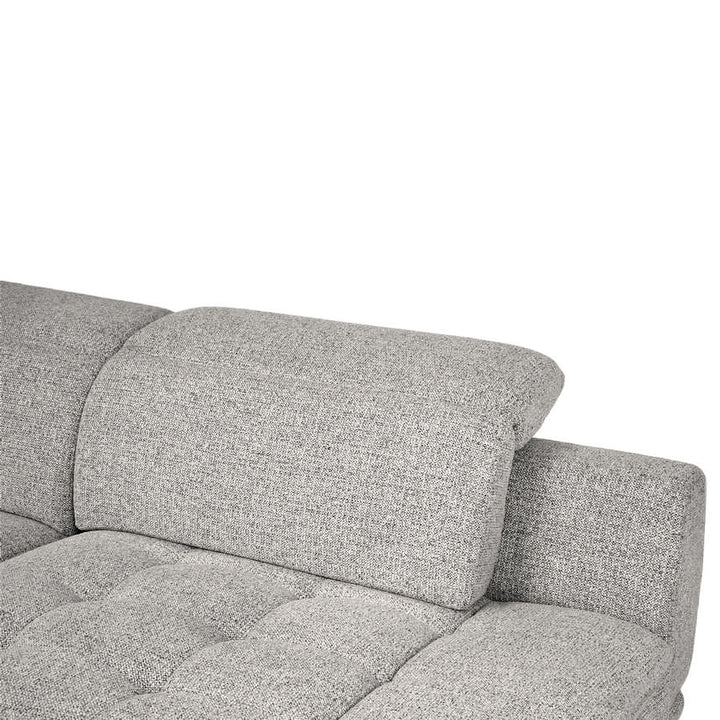 LEEROY Light Grey Fabric Sofa