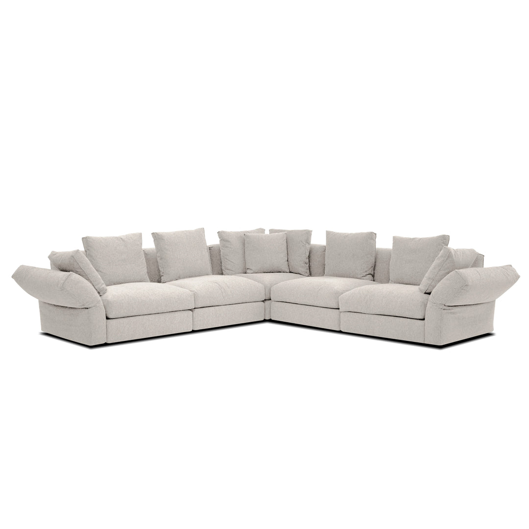 FLEX Ivory Fabric Modular Sofa