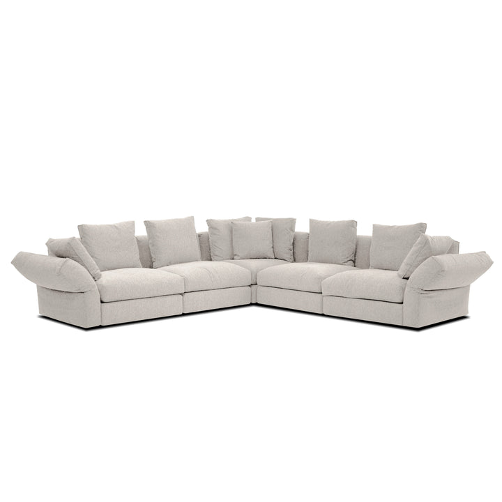 FLEX Ivory Fabric Modular Sofa