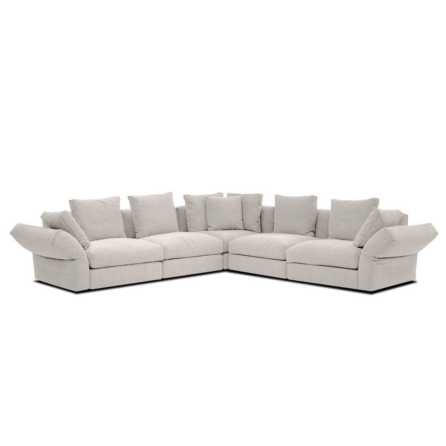 FLEX Ivory Fabric Modular Sofa