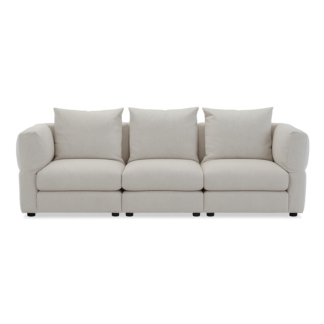 FLEX Ivory Fabric Modular Sofa