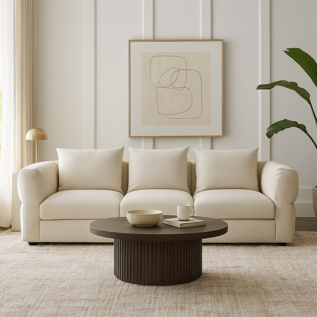 FLEX Ivory Fabric Modular Sofa