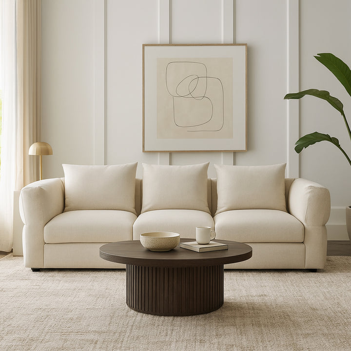 FLEX Ivory Fabric Modular Sofa