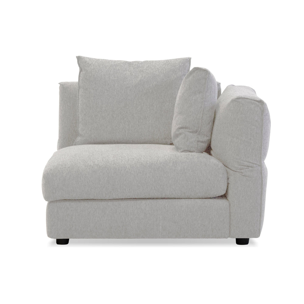 FLEX Ivory Fabric Modular Sofa RAF Piece