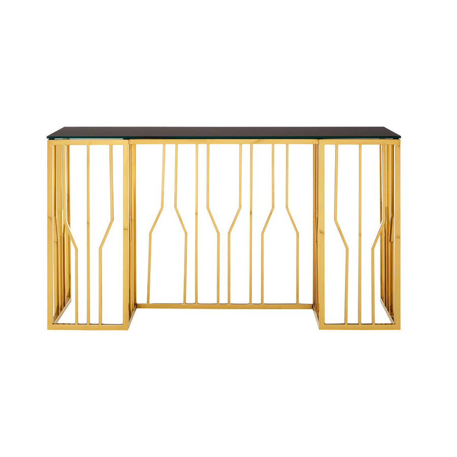 MARIGOLD Black Marble 120cm Console Table
