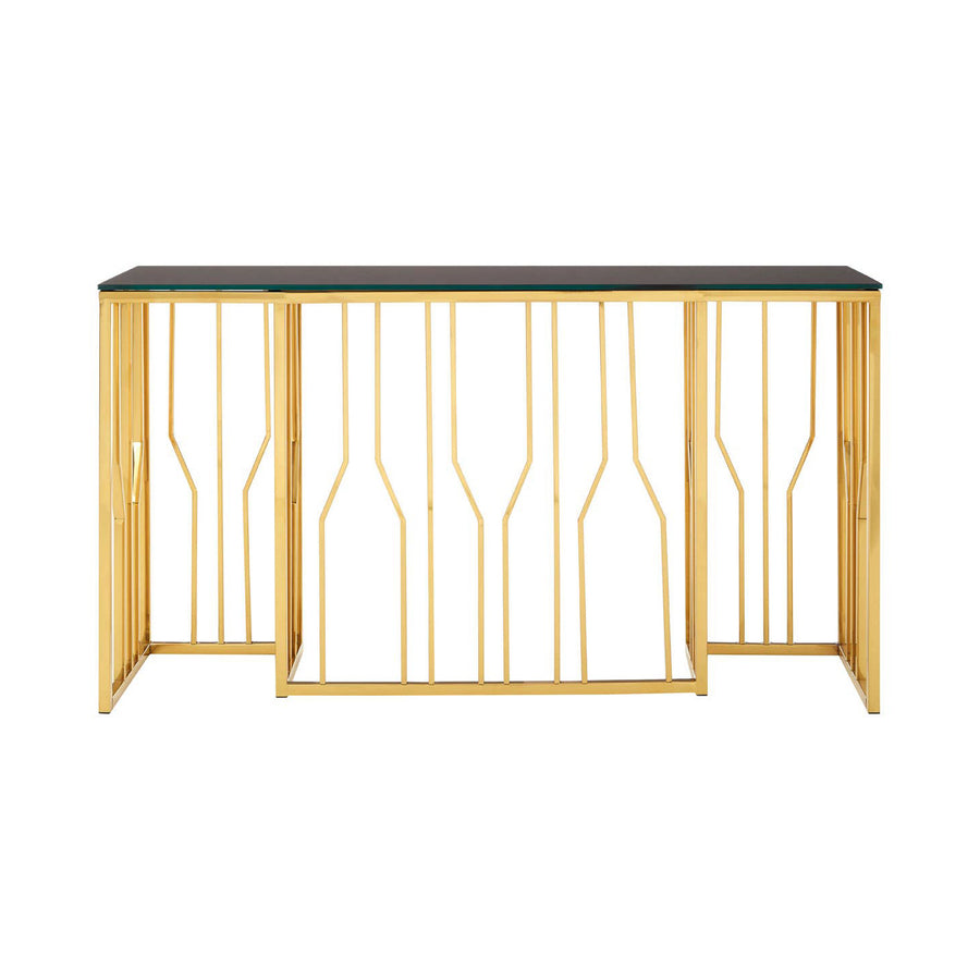 MARIGOLD Black Marble 120cm Console Table