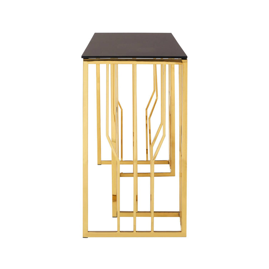 MARIGOLD Black Marble 120cm Console Table