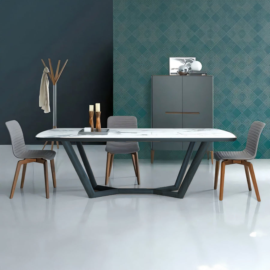 POLLY Full Leather Dining Chair - Bellini