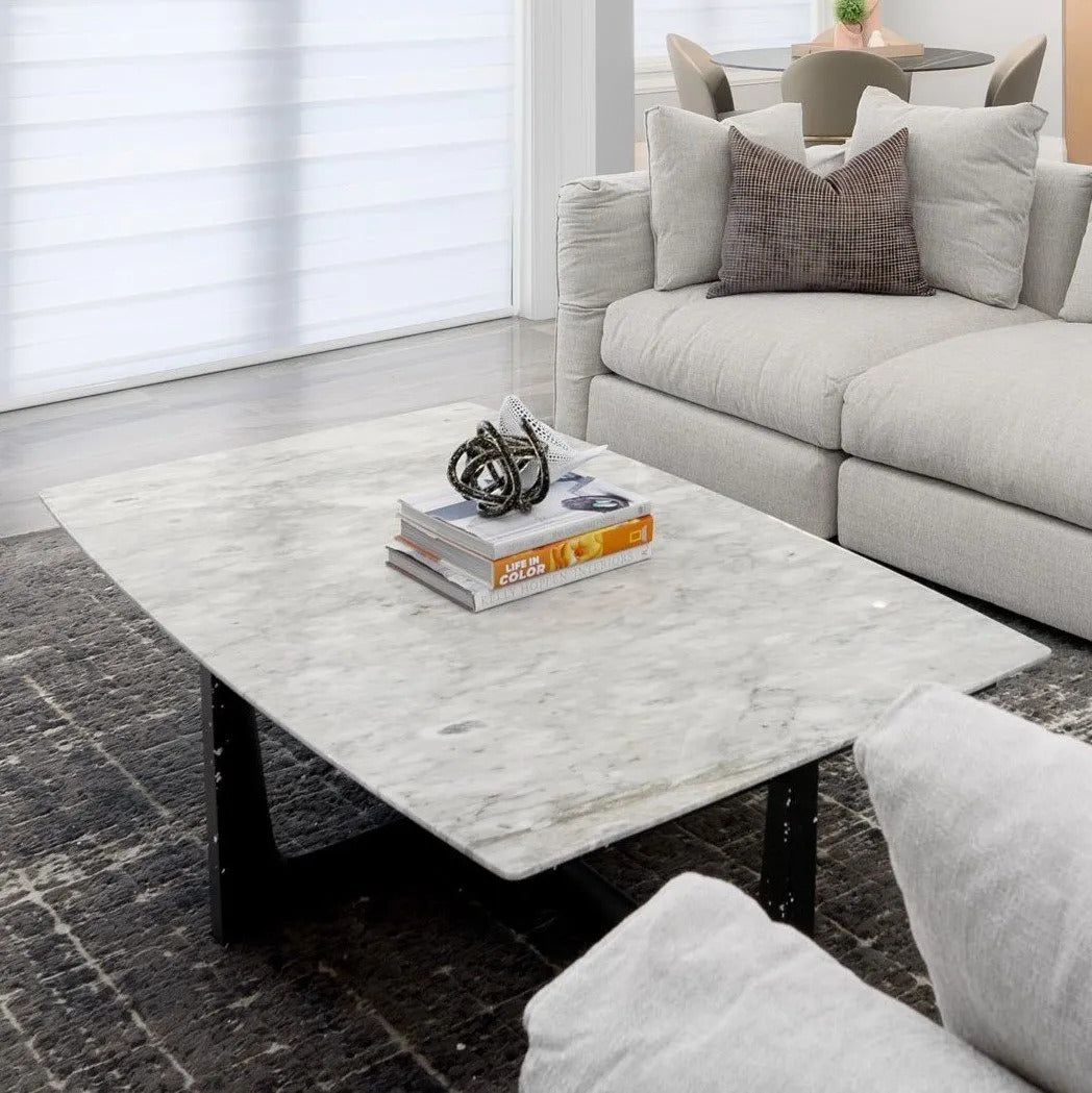 GRANT Grey Marble Coffee Table