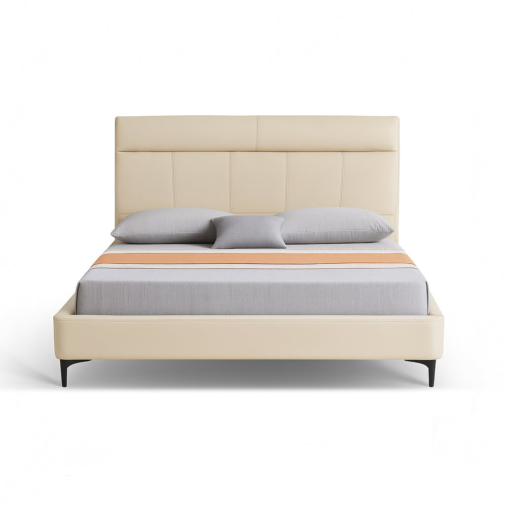 LYSANDER Half Leather Bed