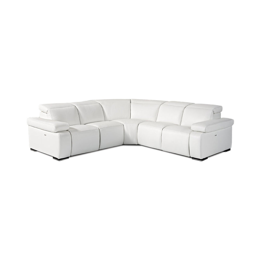 HYDING Full Leather Power Motion Sectional - NT Concepts Italia Right