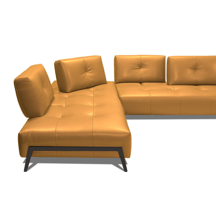 LEON Full Leather Adjustable Sectional - Incanto Italy
