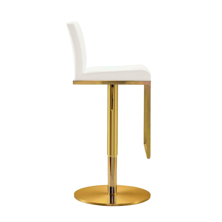 LAURIE Leather Swivel Bar Stool