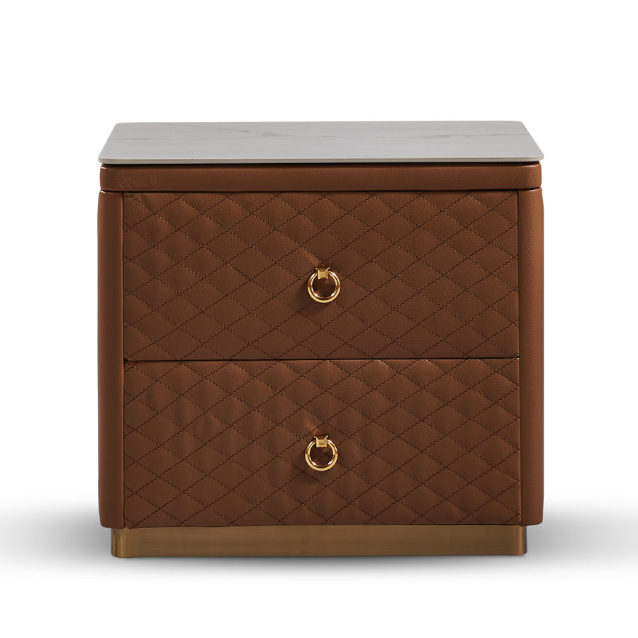 LANE Khaki, Two Drawers Nightstand