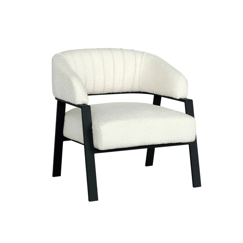HALLSTATT Boucle Fabric Accent Chair