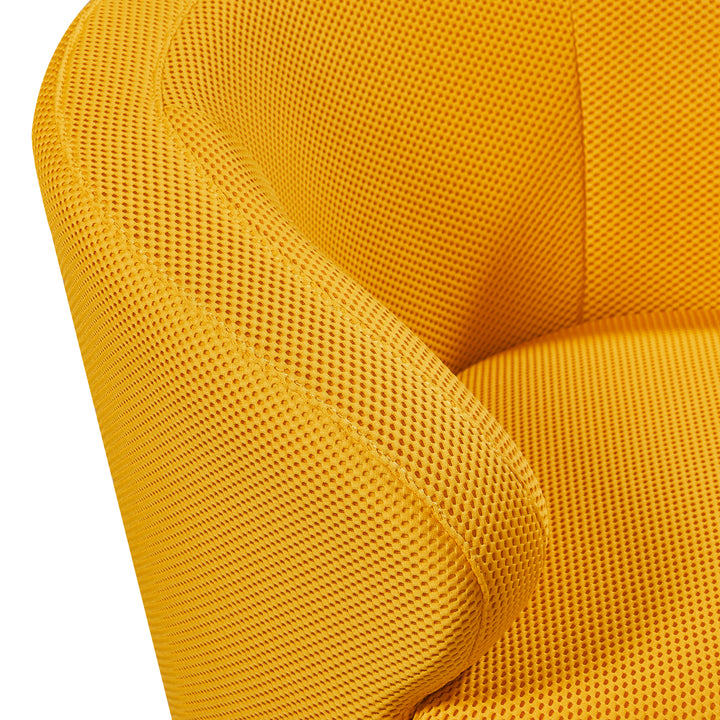 LINUS Curved Yellow Sofa Seater