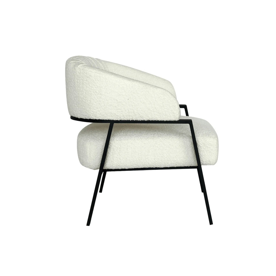 HALLSTATT Boucle Fabric Accent Chair
