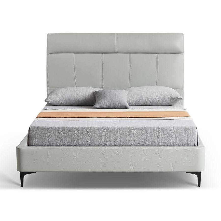 LYSANDER Half Leather, Light Green Bed