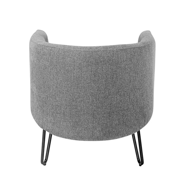 BERLIN Gray Fabric Accent Chair