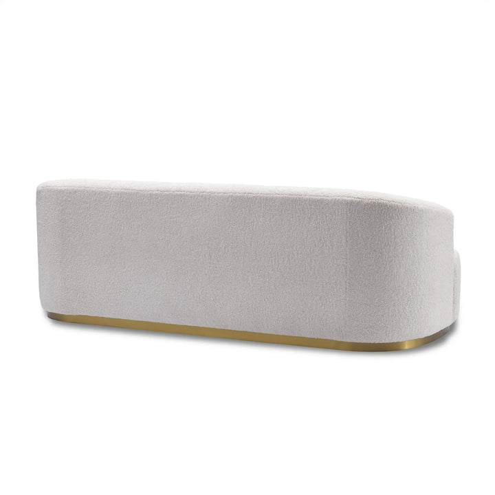 MUSCAT White Boucle Fabric Sofa