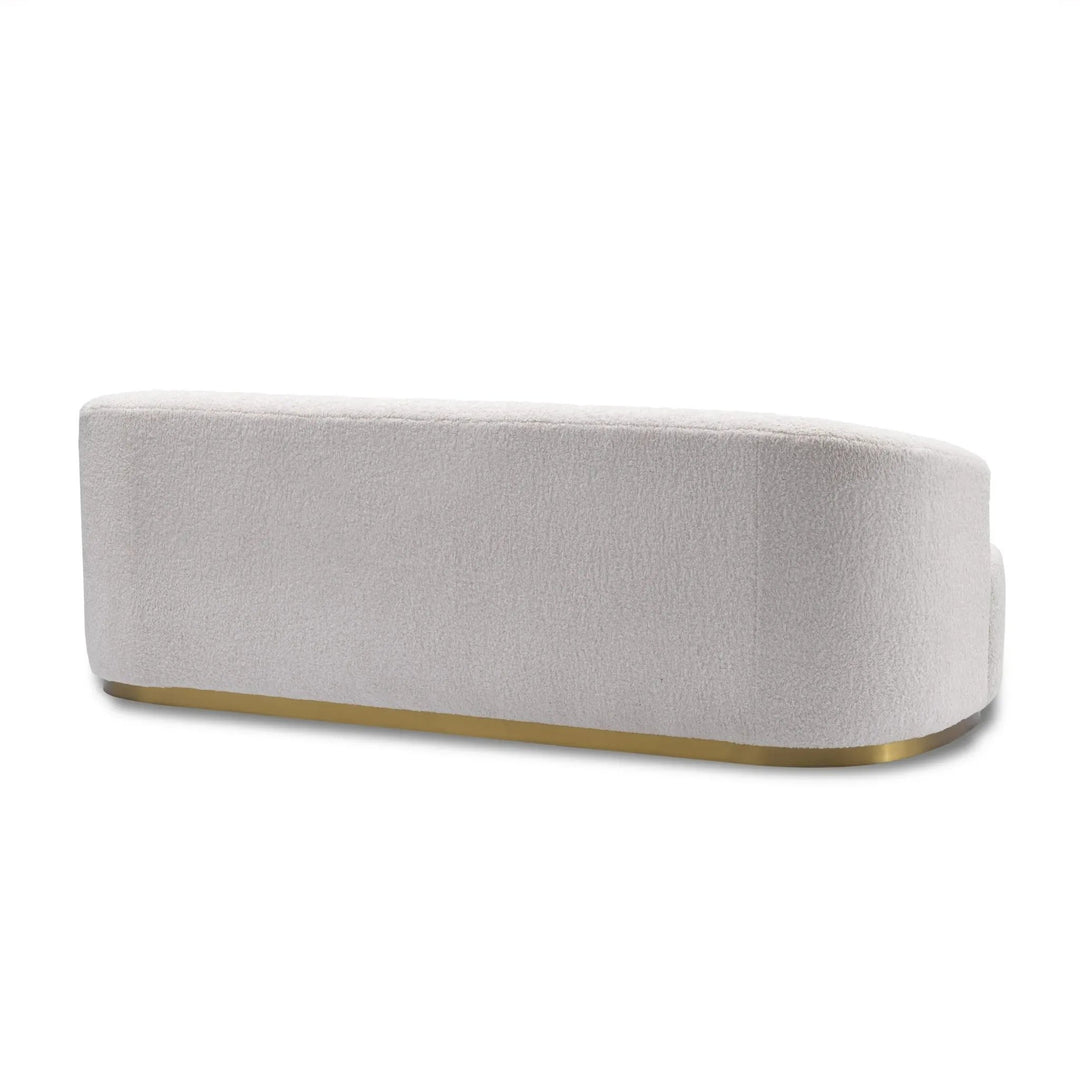 MUSCAT White Boucle Fabric Sofa