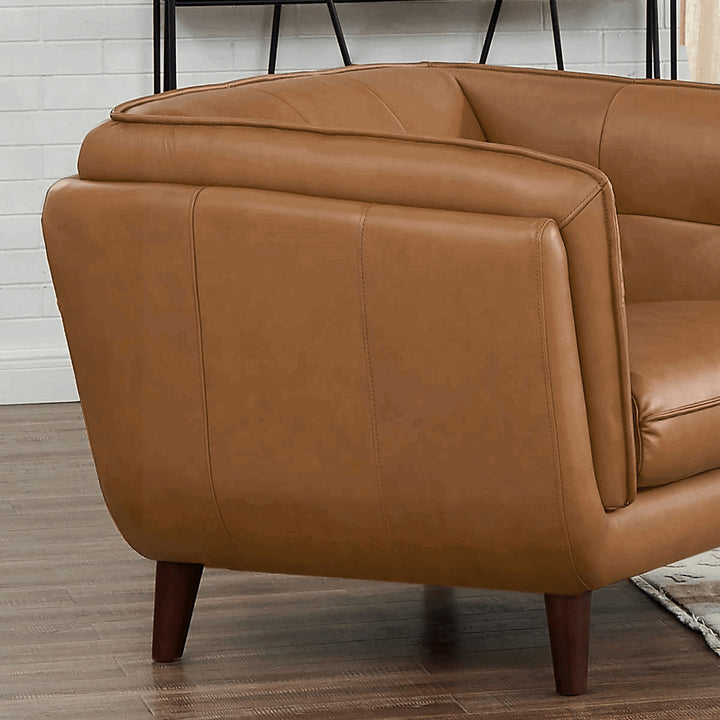 SEYMOUR Full Leather One Seater Sofa