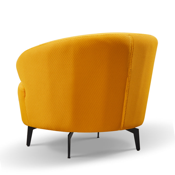 LINUS Curved Yellow Sofa Seater
