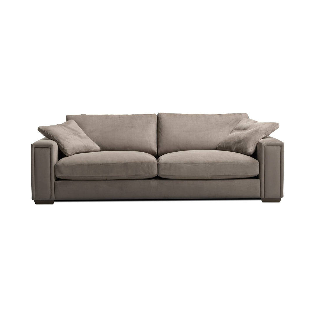 ISEO Full Natural Leather 3 Seater Sofa – NT Concepts Italia Moon Gray