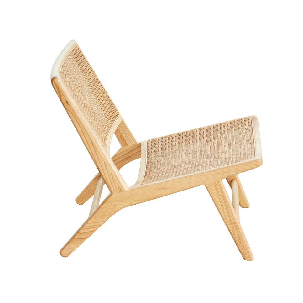 ZOE Solid Wood Rattan Chair