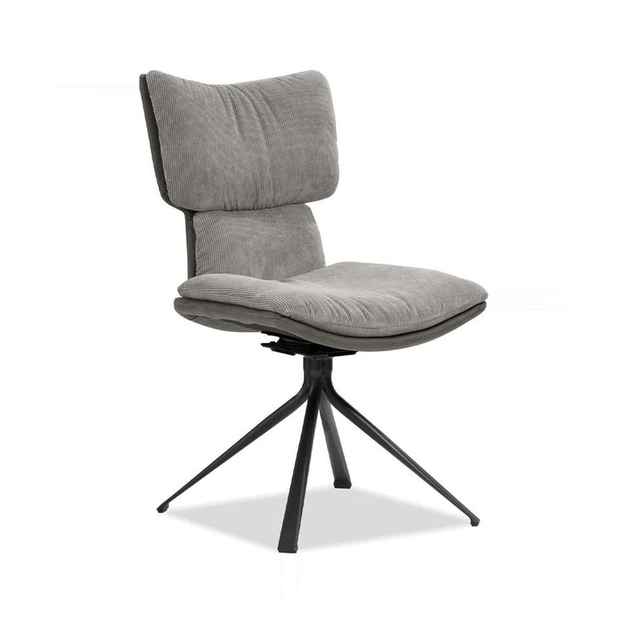 JIACAMO Pewter Corduroy Dining Chair
