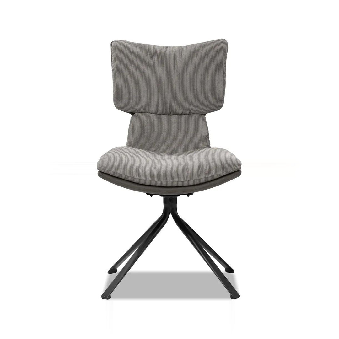 JIACAMO Pewter Corduroy Dining Chair