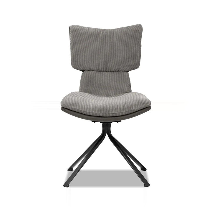 JIACAMO Pewter Corduroy Dining Chair