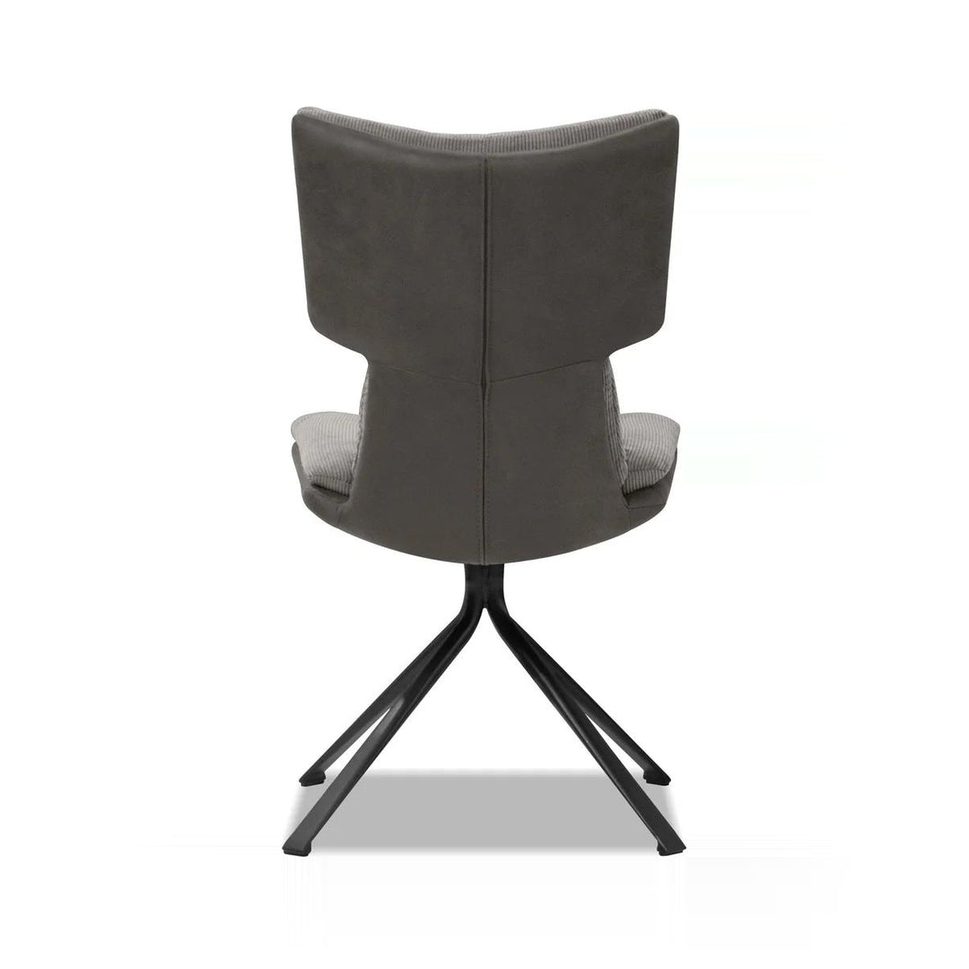 JIACAMO Pewter Corduroy Dining Chair