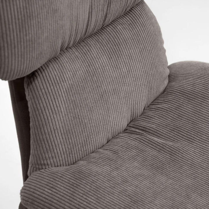JIACAMO Pewter Corduroy Dining Chair