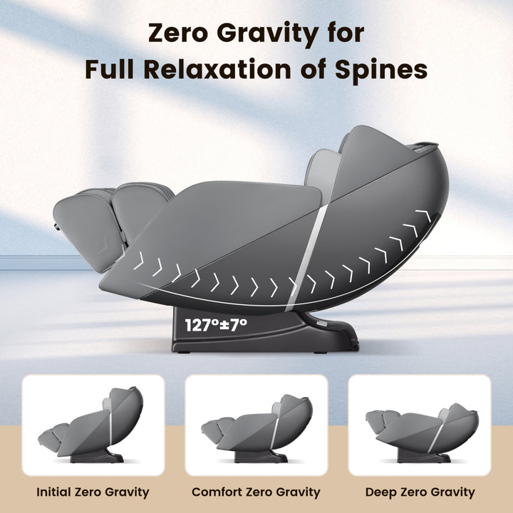 COSTWAY Voice Control Heat Foot Roller Massage Chair