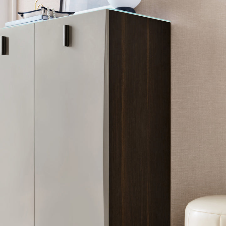 LENNON Tempered Glass Shoe Cabinet