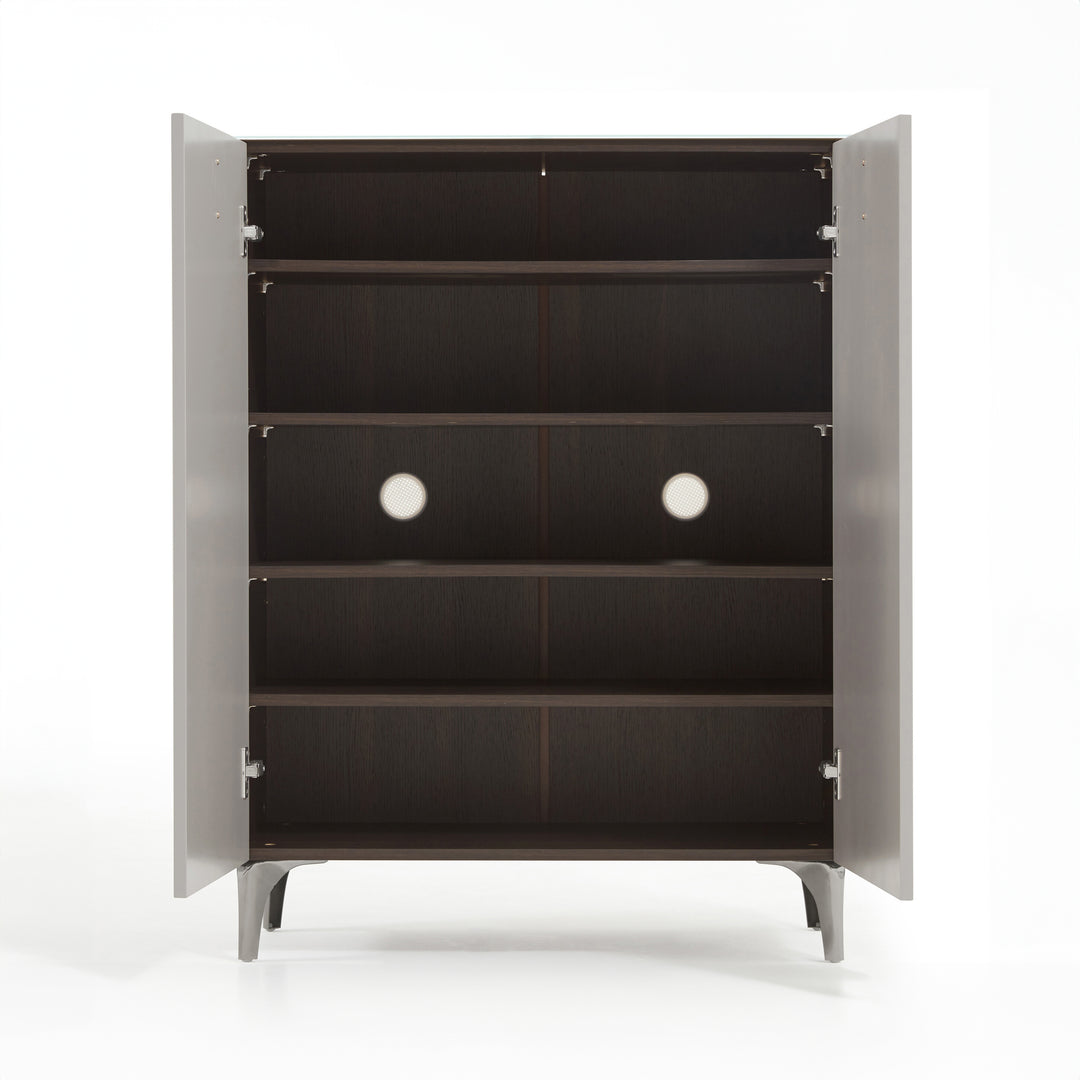 LENNON Tempered Glass Shoe Cabinet