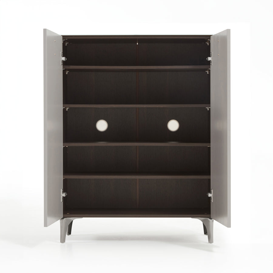LENNON Tempered Glass Shoe Cabinet