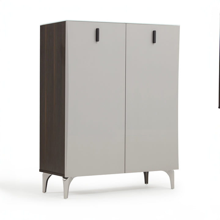 LENNON Tempered Glass Shoe Cabinet