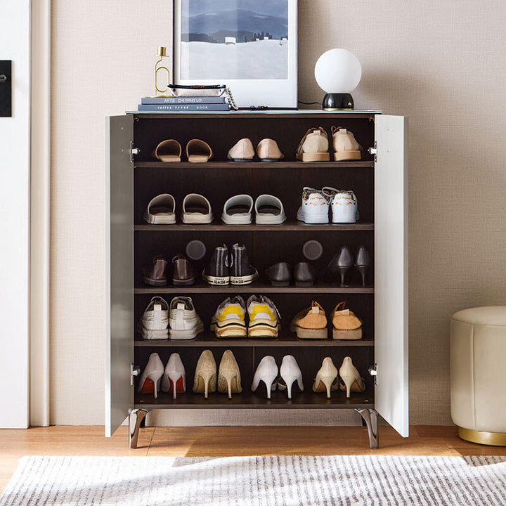 LENNON Tempered Glass Shoe Cabinet