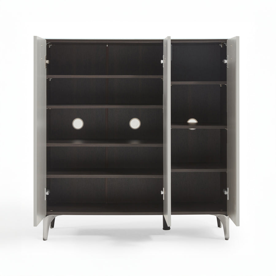 LENNON Tempered Glass Shoe Cabinet