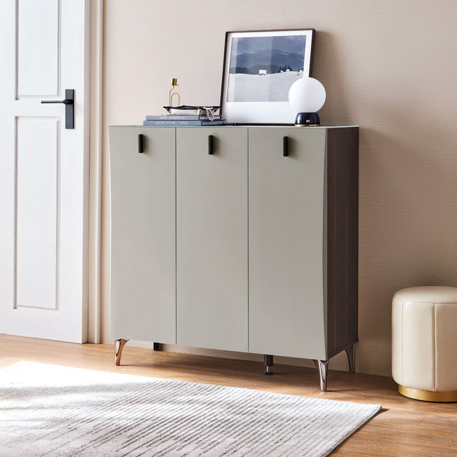 LENNON Tempered Glass Shoe Cabinet