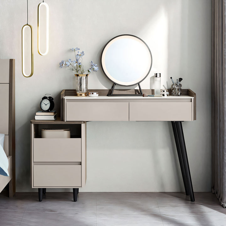RUBY Slate Stone Extendable Vanity Table