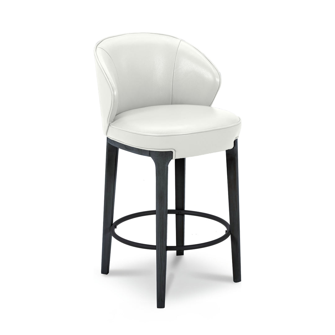 CLARA Taupe Leatherette Bar Stools