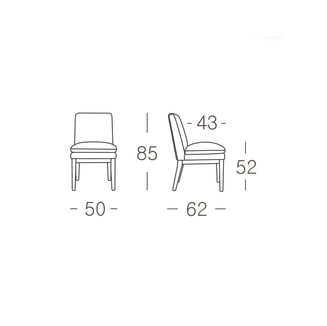 MORGAN Beige Fabric Dining Chair